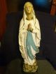 Heiligenfigur Madonna Mutter Gottes M.  Rosenkranz - Alte Figur - Skulpturen & Kruzifixe Bild 1