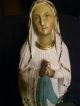 Heiligenfigur Madonna Mutter Gottes M.  Rosenkranz - Alte Figur - Skulpturen & Kruzifixe Bild 6