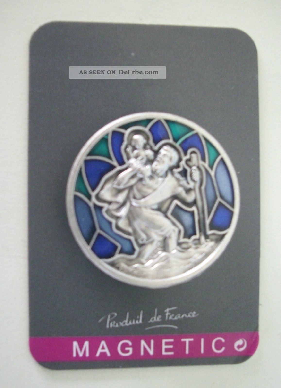 Christophorus Auto Magnet - Gesegneter Schutzpatron Für Autofahrer