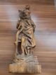 Alte Geschnitzte Heiligenfigur Holzfigur Christopherus Heiliger Holz Skulpturen & Kruzifixe Bild 1