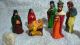 7 X Krippenfiguren Erzgebirge Maria Jesus Weihnachtsberg Pyramide Figuren Krippe Objekte nach 1945 Bild 1