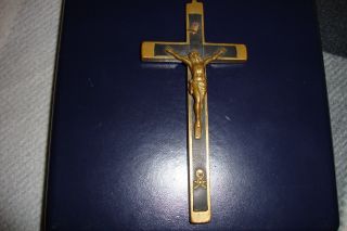 Altes Kreuz Aus Metall,  KÖnnte Messing Sein Bild