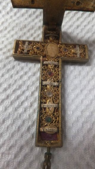 Antikes Reliquienkreuz Kreuz Reliquie Um 1850 Bild