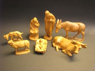 Kuolt,  7 Krippenfiguren,  Maria,  Josef,  Christuskind Und 4 Tiere 6,  5 - 15cm Bild