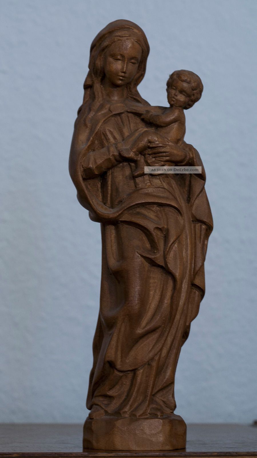 Madonna Mit Kind,  Holz,  Handarbeit,  24,  5 Cm Skulpturen & Kruzifixe Bild