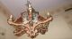 Erzgebirgs Spinne Deckenlaufleuchter Engel,  Sterne Ära Wendt & Kühn Museal 1900 Antike Originale vor 1945 Bild 2