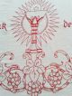 Antikes Altes Altartuch Spitze Handarbeit,  Mit Spruch Lob Und Dank.  Top Kirchliches Gerät & Inventar Bild 1