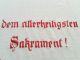 Antikes Altes Altartuch Spitze Handarbeit,  Mit Spruch Lob Und Dank.  Top Kirchliches Gerät & Inventar Bild 4