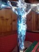 Edles Kruzifix Silbern 41,  5cm Auf Fuß Zum Stellen,  Jesus,  Erbstück,  Scheunenfund Skulpturen & Kruzifixe Bild 2