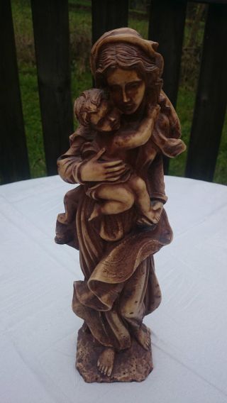 Heiligenfigur Mutter Maria Mit Jesuskind,  Figur Bild
