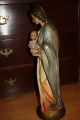 Große Maria Skulptur Mit Jesusfigur Mit Baby Gips Figur 63 Cm Hoch Antik Top Skulpturen & Kruzifixe Bild 4