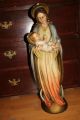 Große Maria Skulptur Mit Jesusfigur Mit Baby Gips Figur 63 Cm Hoch Antik Top Skulpturen & Kruzifixe Bild 7