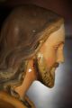 Große Jesus Figur Mit Kreuzigungsmerkmalen Gips Figur 68 Cm Hoch Antik Ca1900 Skulpturen & Kruzifixe Bild 3