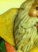 Weihnachtsmann Geschnitzte Holzfigur 27cm Handarbeit Außergewöhnliche Figur Top Objekte nach 1945 Bild 7