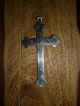 Jesuskreuz / Kruzifix Mit Öse (kette?) Aus Metall,  Mögl.  Frankreich 1941 - 44 Skulpturen & Kruzifixe Bild 1