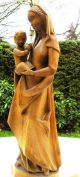 Alte Handgeschnitzte Madonna Mit Kind - Südtirol - Ca.  50cm Skulpturen & Kruzifixe Bild 4