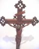 Antikes Standkreuz Altarkreuz Holzkreuz Mit Holzkorpus Höhe 78cm Skulpturen & Kruzifixe Bild 1