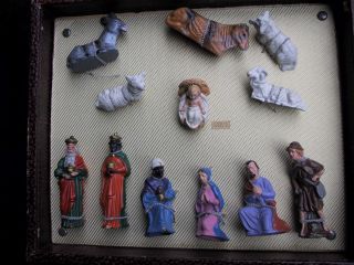 Alte Kleine Krippenfiguren In Ovp Bild