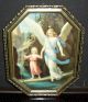 2 Alte Antike Schutzengelbilder Heiligenbilder Engel Kinder Siehe Bitte Fotos Rel. Andenken & Mitbringsel Bild 1