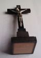 Einfaches Tischkreuz Mit Korpus Jesus & Inri Schild - Holzkreuz Standkreuz Kreuz Skulpturen & Kruzifixe Bild 2