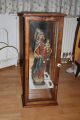 Antik Holz Madonna Mit Jesuskind Mit Glasvitrinen Skulpturen & Kruzifixe Bild 1