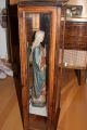Antik Holz Madonna Mit Jesuskind Mit Glasvitrinen Skulpturen & Kruzifixe Bild 2