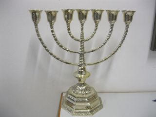 Menorah Chanukkiya Hanukka Chanukka Lampe Siebenarmiger Leuchter - Judaica Bild