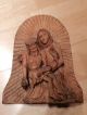 Pieta Uralt Antik Jesus Heilige Madonna Maria Hl.  Heiligenfigur Holz Geschnitzt Skulpturen & Kruzifixe Bild 1