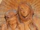Pieta Uralt Antik Jesus Heilige Madonna Maria Hl.  Heiligenfigur Holz Geschnitzt Skulpturen & Kruzifixe Bild 3
