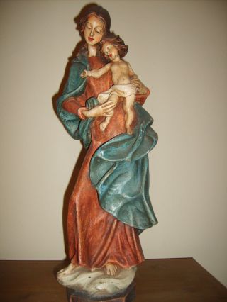Maria Heiligenfigur Mit Jesuskind Bild