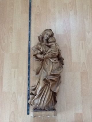 Echtholz Maria Mutter Gottes Heiligenfigur Bild