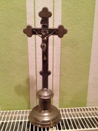 Kreuz Mit Jesus Aus Metal Aus Den 60 Er Bild