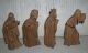 Vier Alte Oberammergauer Krippenfiguren 10cm - 3 Könige & 1 Hirte - L.  Höldrich Krippen & Krippenfiguren Bild 1