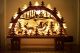 60 Cm Schwibbogen Lichterbogen Weihnachtsmann Im Schlitten Echte Handarbeit Objekte nach 1945 Bild 1