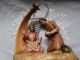 Wunderschöne Holz Krippe Krippenfiguren Oberammergau Farbig Gefaßt Krippen & Krippenfiguren Bild 1
