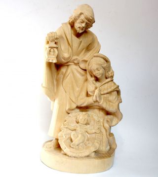Heilige Familie Josef Maria Jesus Christkind,  Holzschnitzerei Von Theo Gütermann Bild