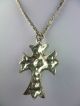 Alte Silber Halskette Aus Jerusalem Mit Zirkonia - Kreuz - Antik - Vintage Skulpturen & Kruzifixe Bild 5