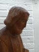 Riesig & Schwer Antik & Von Hand Geschnitzt - Heiliger Josef Skulptur Statue Skulpturen & Kruzifixe Bild 4