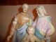 Wunderschöne Alte Porzellanfigurengruppe Hl.  Familie Skulpturen & Kruzifixe Bild 1