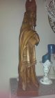 Altes Holz Priester Schnitzerei 65 Cm Hoch Skulpturen & Kruzifixe Bild 6