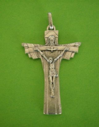 Kettenanhänger Kreuz Art.  Nr.  Il - 47 Sakraler Schmuck Silberfarben Ca.  5 Cm Bild