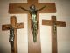 3 Alte Wandkreuze,  Kruzifix,  Holzkreuz Mit Metall Jesus Figur,  Wandkreuz Skulpturen & Kruzifixe Bild 5