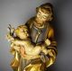 Handgeschnitzter Heilger Joseph Josef Mit Jesukind Figur Heiligenfigur Skulpturen & Kruzifixe Bild 1