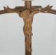 Antik Altes Kreuz Kruzifix Jesus Holz 46 Cm.  Aufwendig Handgeschnitzt Geschnitzt Skulpturen & Kruzifixe Bild 2