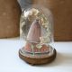 Antiker Glasdom Mit Madonna Und Jesuskind,  Wachsfigur,  Frankreich,  Shabby Klosterarbeiten Bild 5