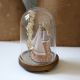 Antiker Glasdom Mit Madonna Und Jesuskind,  Wachsfigur,  Frankreich,  Shabby Klosterarbeiten Bild 6