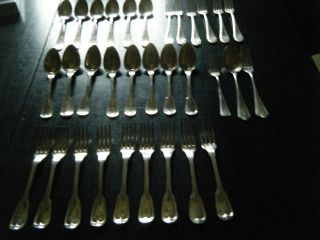 Sammlung Verschiedener Silberbestecke (faden,  Kreuzband) Bild