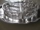 Prächtige Silbertablett Silberschale Servierschale Mit Passendem Glas Cabaret Objekte ab 1945 Bild 6