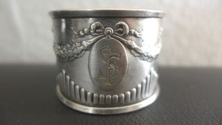 Antiker Servietten Ring Silber 800 / Rich.  Schubert / Gravur Sf Bild