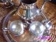 Prachtvolles Silbernes Kaffeeset,  Teeset - 2 Kannen,  Milchkännchen,  Zuckerdose Objekte vor 1945 Bild 2